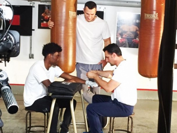 Кличко навчив австрійського футболіста битися