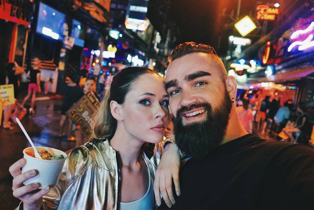 Юлия Санина с мужем 