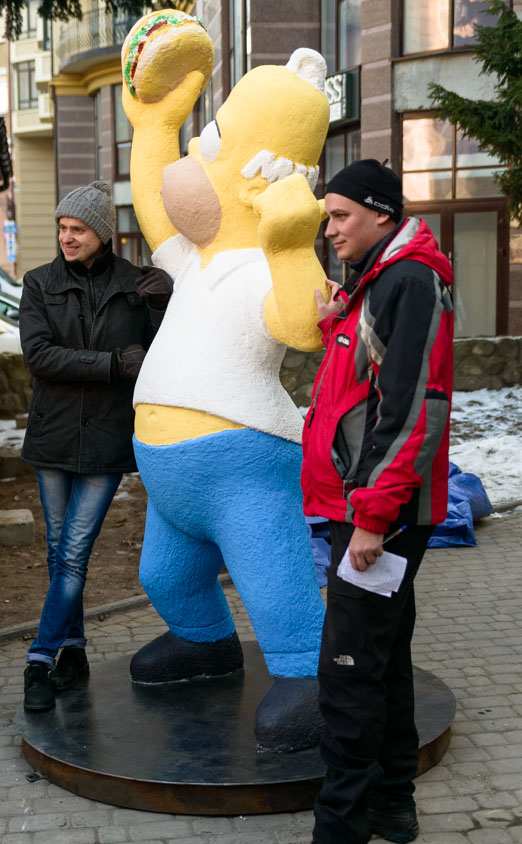 В Івано-Франківську з'явився власний Гомер Сімпсон