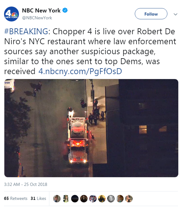 Похоже на бомбу: в ресторане голливудской звезды нашли подозрительный пакет