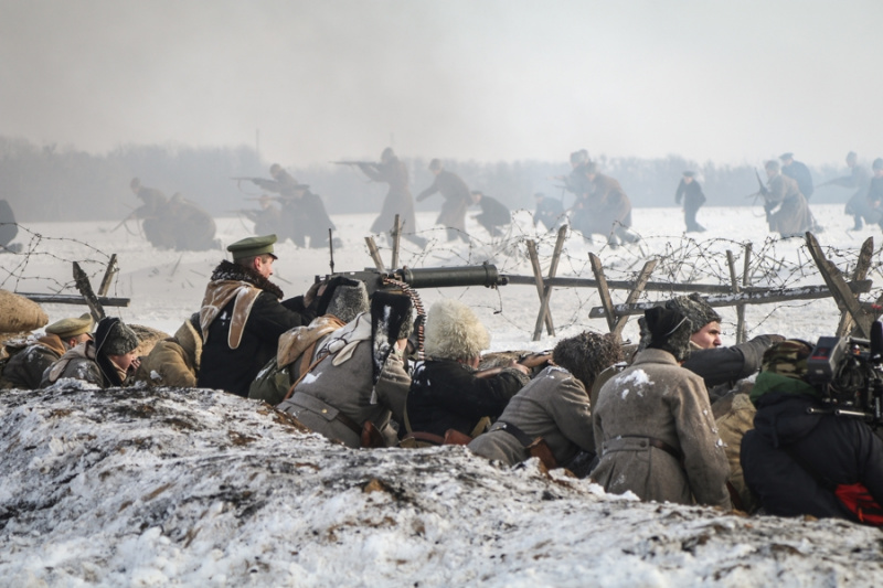 &quot;Крути 1918. Захист&quot;: украинские бойцы снимаются в историческом фильме
