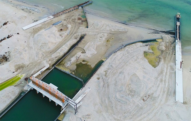 В Одесской области восстановили канал, который соединял Черное море и Тилигульский лиман (видео)