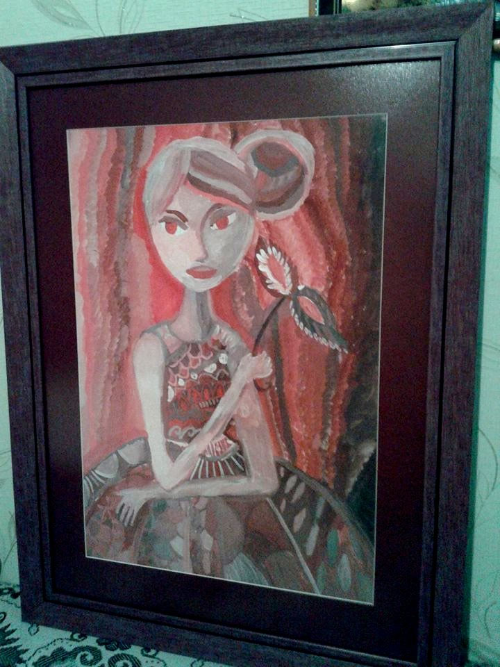 Юная художница из Херсона решила помочь бойцам АТО, продав любимую работу