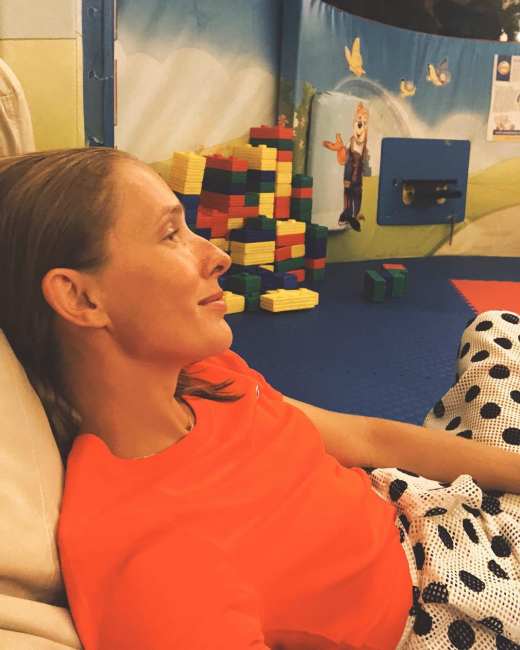 Катя Осадчая с сыном