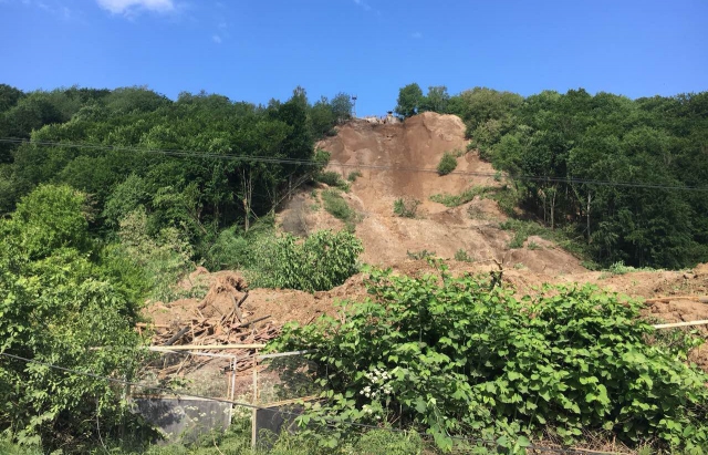 Зсув на Закарпатті зруйнував кілька будинків і електроопор (фото і відео)