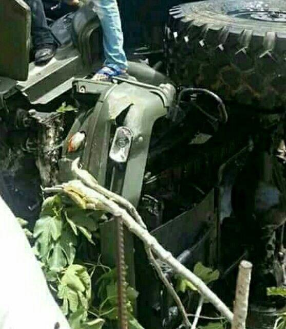 У Сирії перекинувся в кювет російський танк (фото)