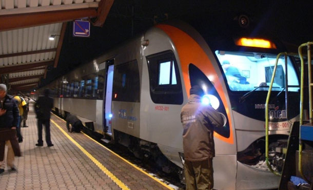 Украинцы показали фото своего первого скоростного поезда, доехавшего в Польшу 