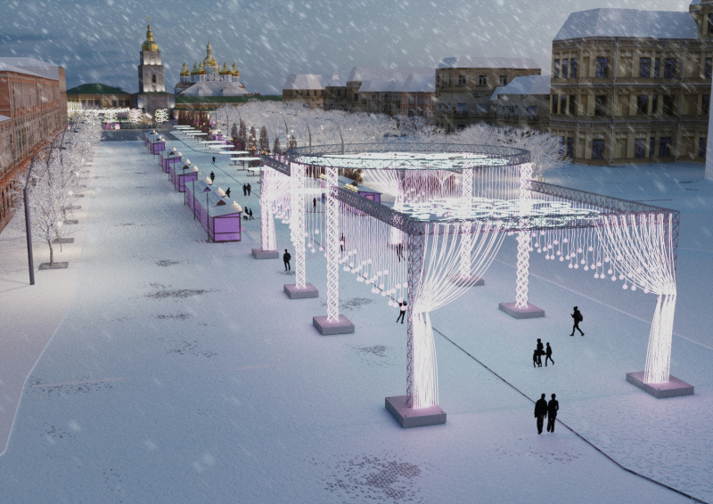 &quot;Главная тема — северное сияние&quot;: как будет выглядеть новогодний городок в Киеве