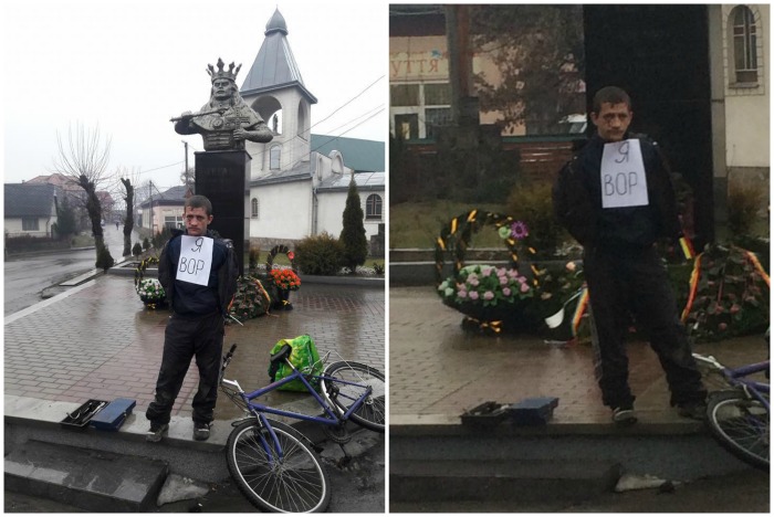 На Закарпатті люди влаштували самосуд над крадієм