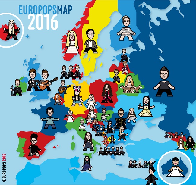 Конкурсанты Евровидения-2016