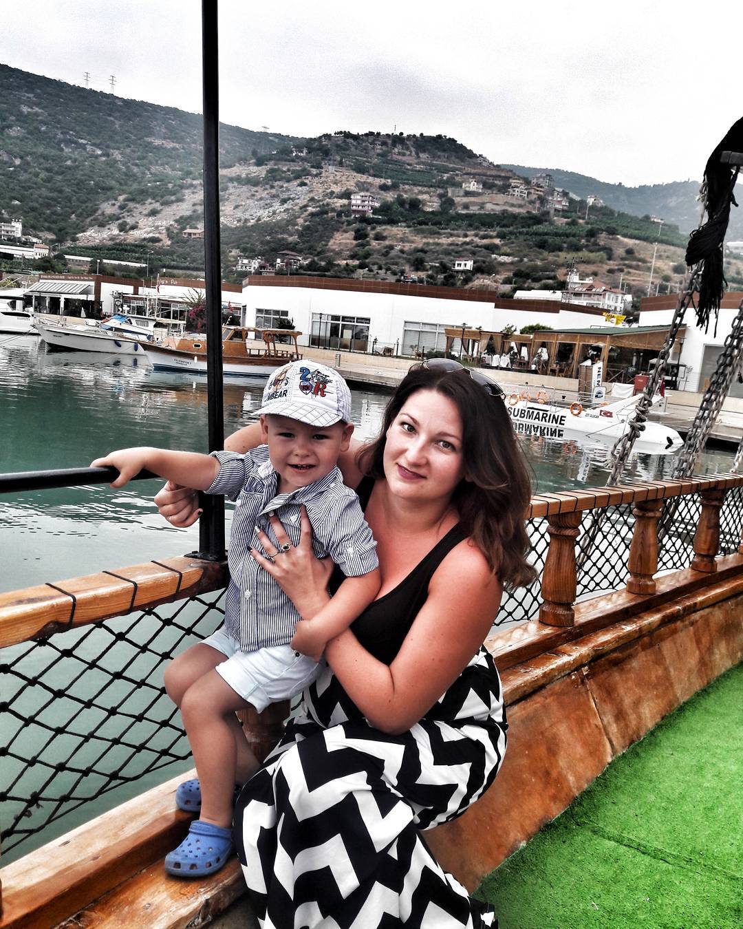 Вита Черешневская с сыном