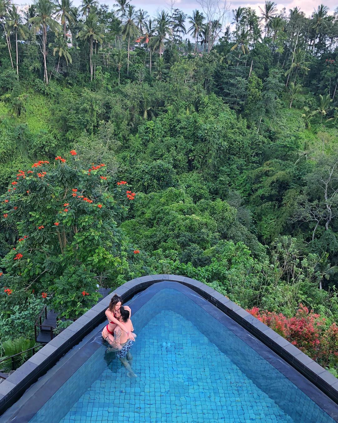 Надя Дорофеева и Владимир Дантес на Бали