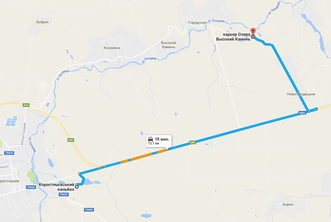 Карьер Высокий камень в Коростышеве