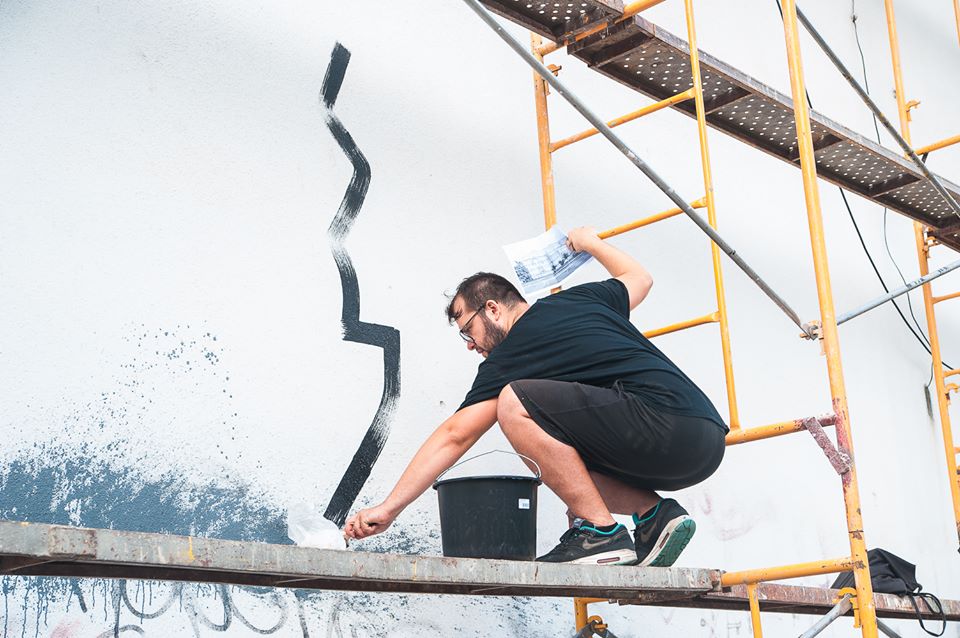 Создание мурала в Ивано-Франковске