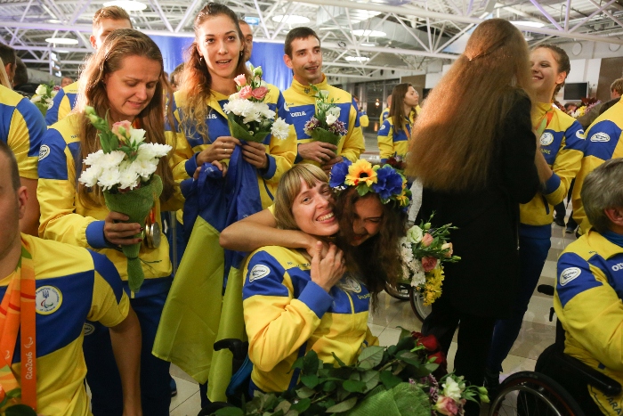 Зустріч паралімпійської збірної: фоторепортаж з "Борисполя"