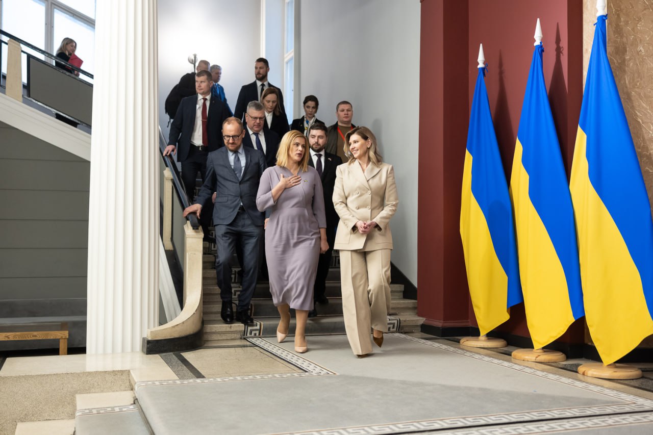 Олена Зеленська підкорила президента Латвії ніжним образом (фото)