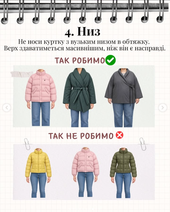 Як вибрати куртку, щоб не стати в ній "кулькою": стилістка Олена Шевченко назвала головні помилки
