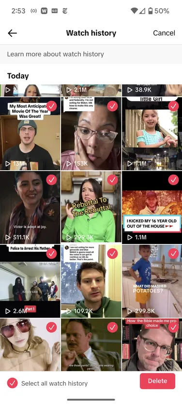 Как найти и очистить историю просмотров в TikTok, чтобы начать все с чистого листа