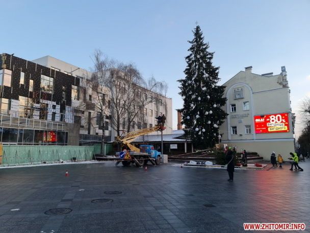 У Житомирі люди розтрощили ялинку за 3 дні: що залишилося від лісової красуні