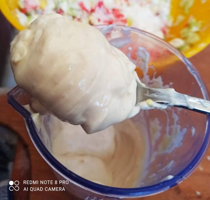 Постный майонез без яиц. Готовится за 5 минут, на вкус - лучше магазинного