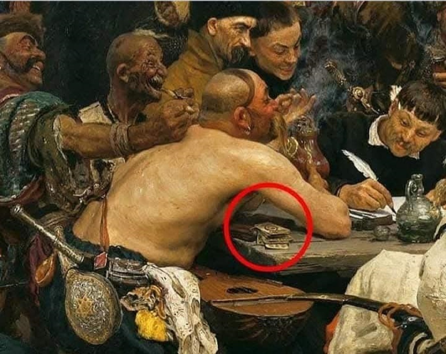 Почему козак без рубашки? Интересная деталь из картины Репина "Запорожцы", о которой мало кто знает