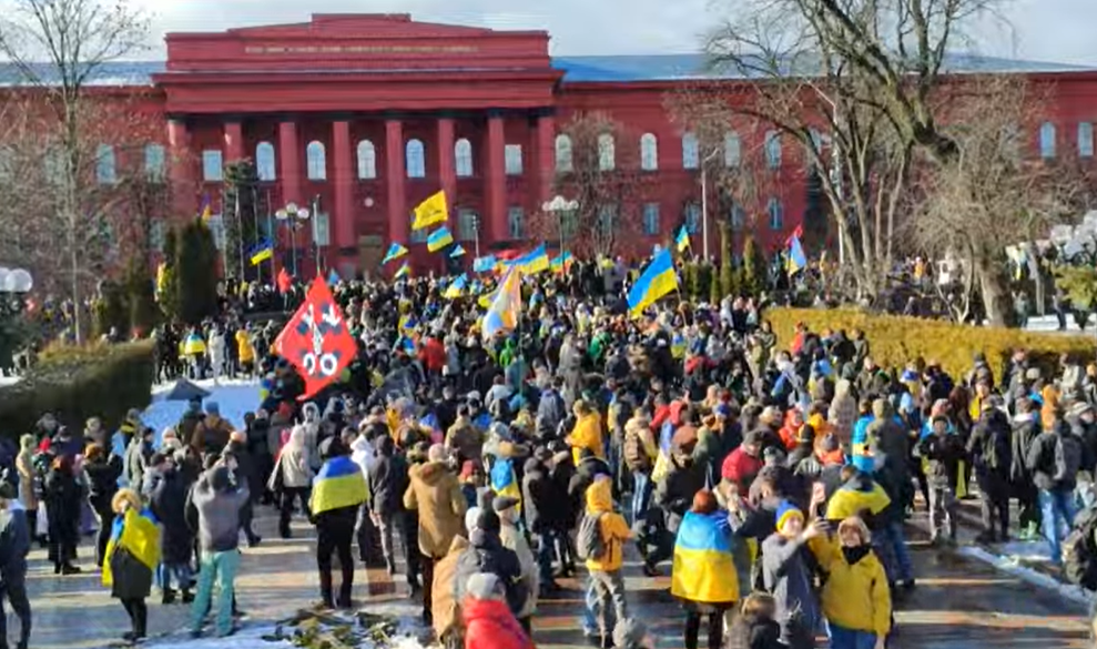 Украинцы на Марше единства в Киеве показали России, где на самом деле проходят "красные линии" (видео, фото)