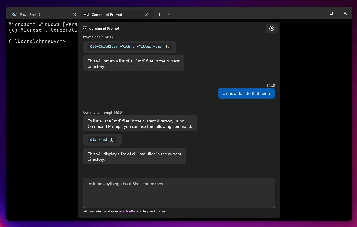 Microsoft добавила ChatGPT в необычное место на Windows 11
