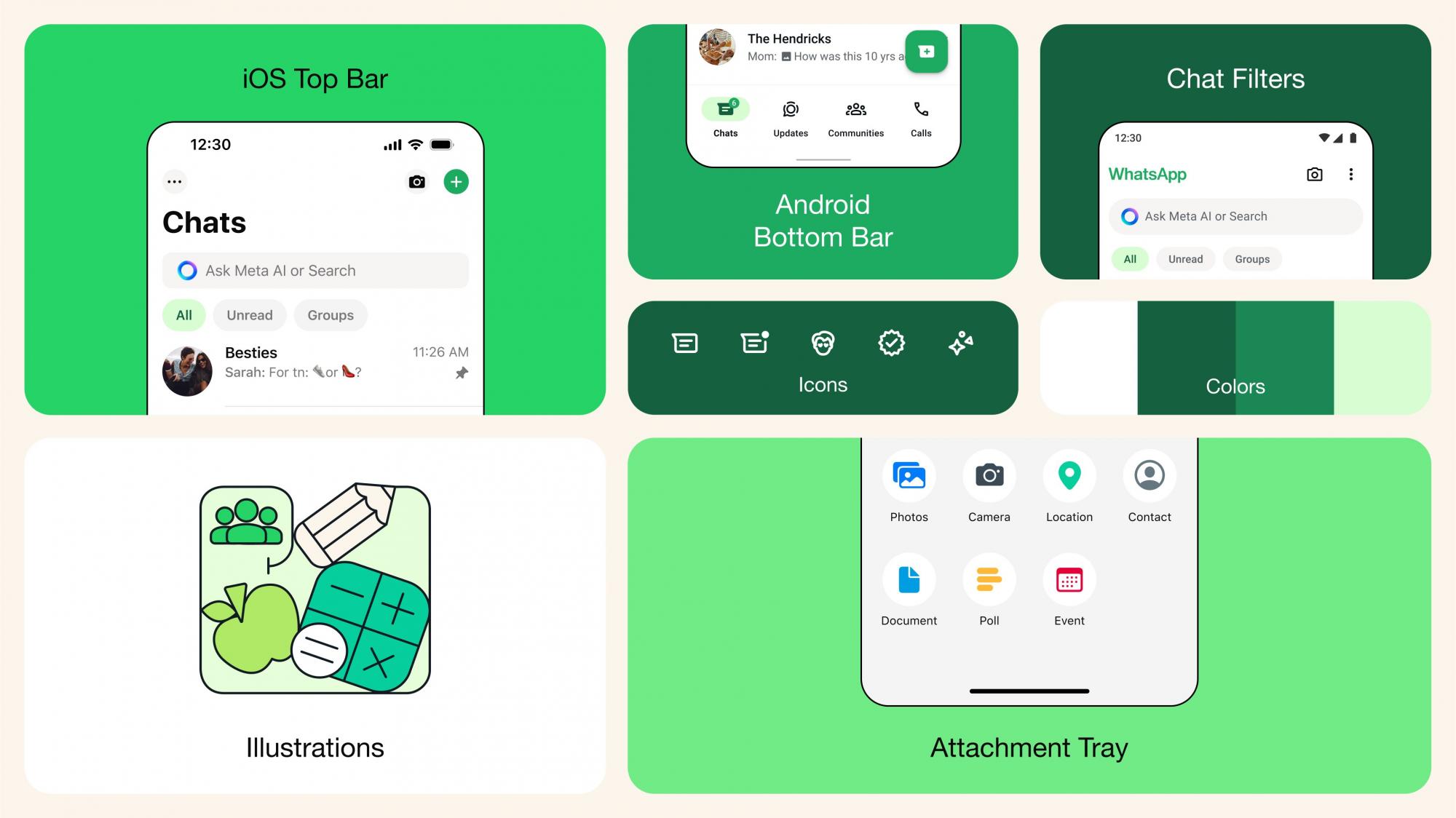 WhatsApp суттєво змінив дизайн додатку для Android и iOS