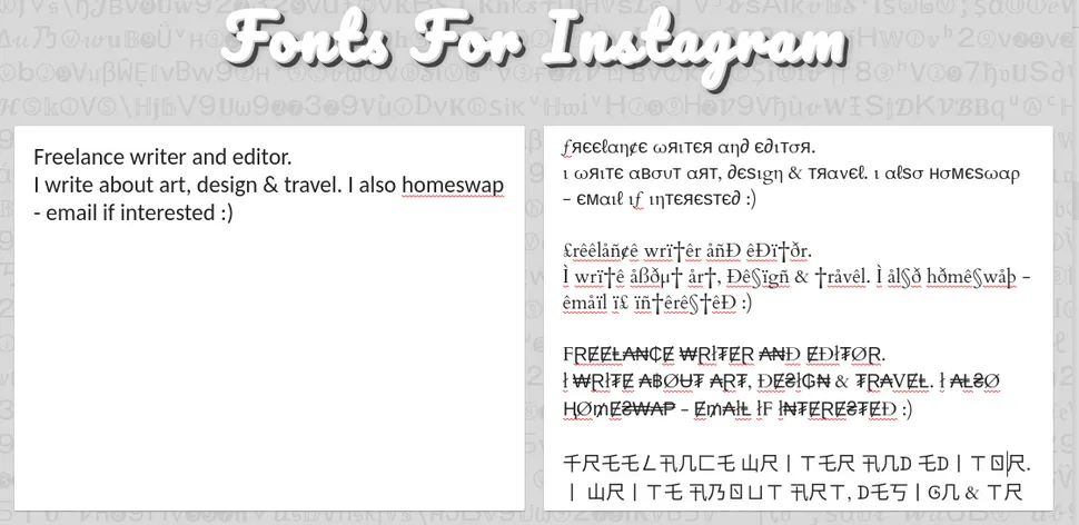 5 сервисов, которые превратят ваш шрифт в Instagram в произведение искусства