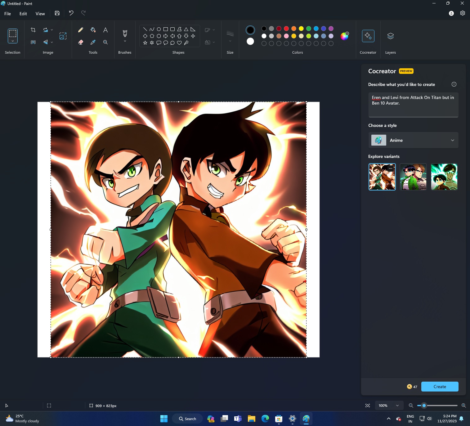 Microsoft добавила в Paint возможность рисовать картинки по текстовому описанию