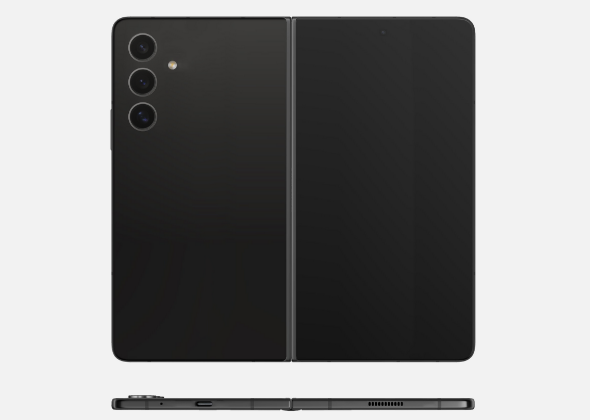 Станет тоньше и шире. В сети появились рендеры складного смартфона Samsung Galaxy