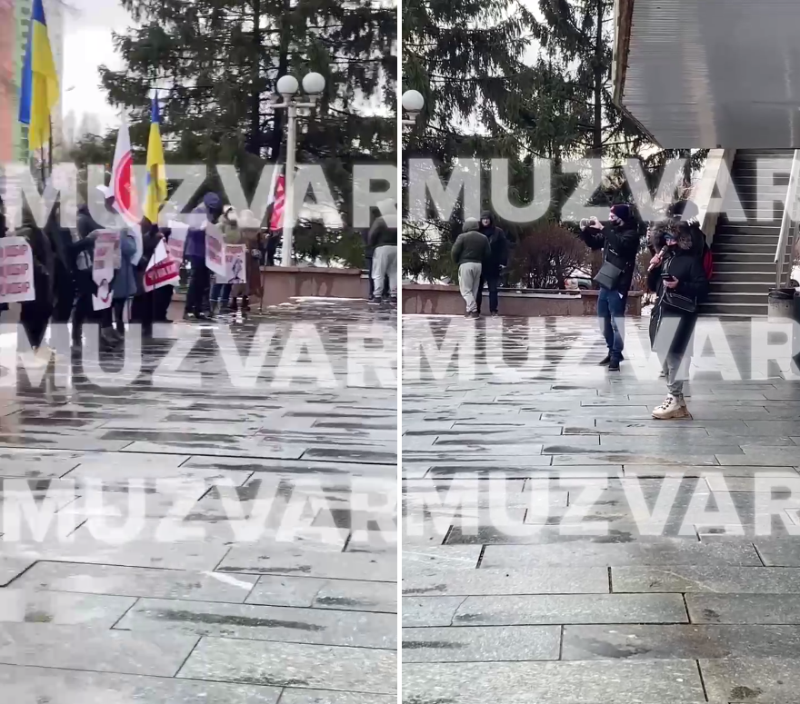 Проти Alina Pash влаштували пікет перед фіналом Нацвідбору на Євробачення 2022 (відео)