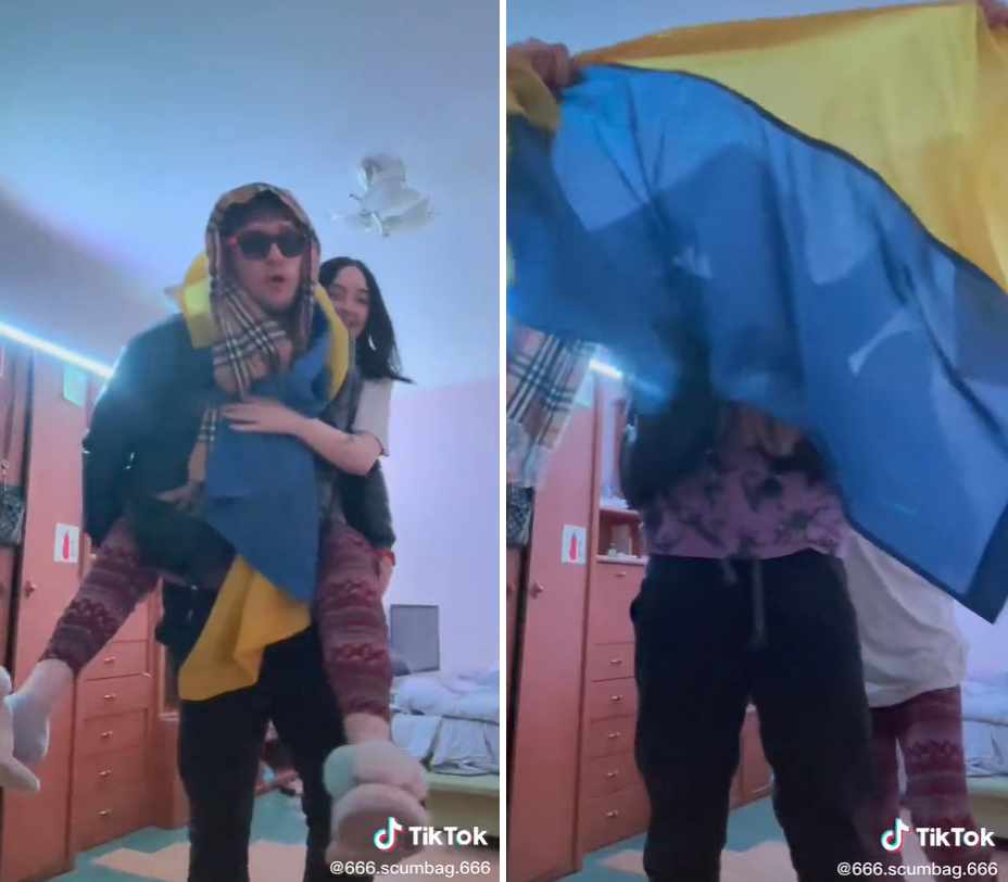 В Одесі тік-токер на відео читав реп і топтався на прапорі України