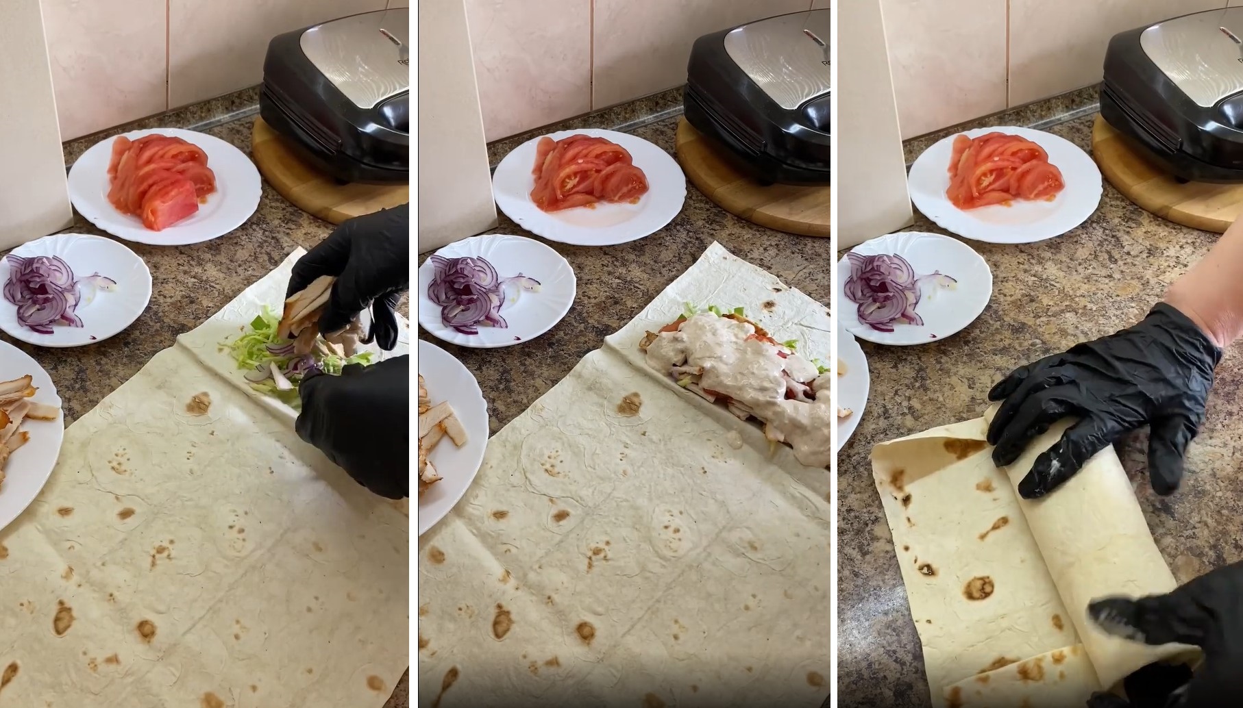 Идеальная домашняя шаурма &quot;в три шага&quot;: простой способ готовки