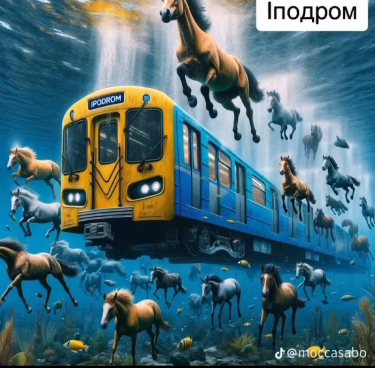 Искусственный интеллект показал, как закрытые станции метро в Киеве выглядят под водой (фото)