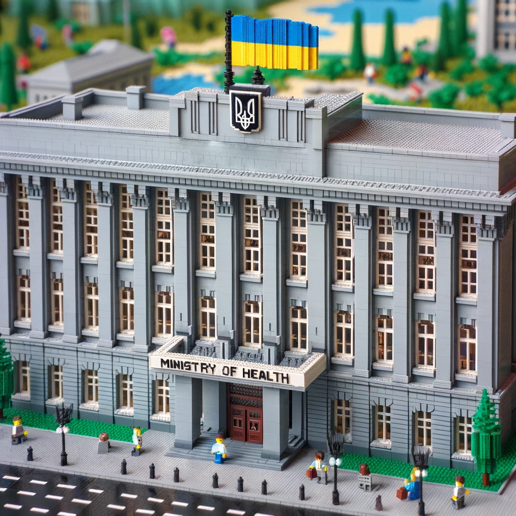 Искусственный интелект показал, как выглядели бы украинские медицинские учреждения в стиле LEGO (фото)