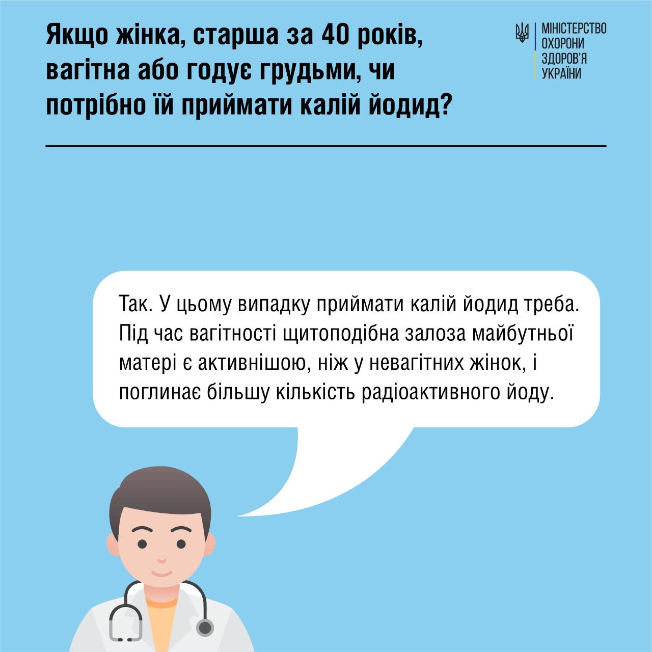 Йодна профілактика у разі радіаційної аварії: медики дали відповіді на важливі питання
