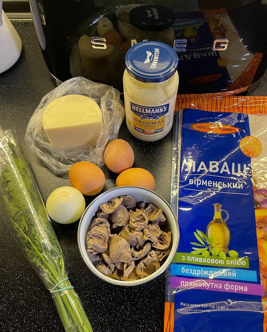 Новогодние корзиночки из лаваша с куриными сердечками: невероятно вкусное и дешевое блюдо