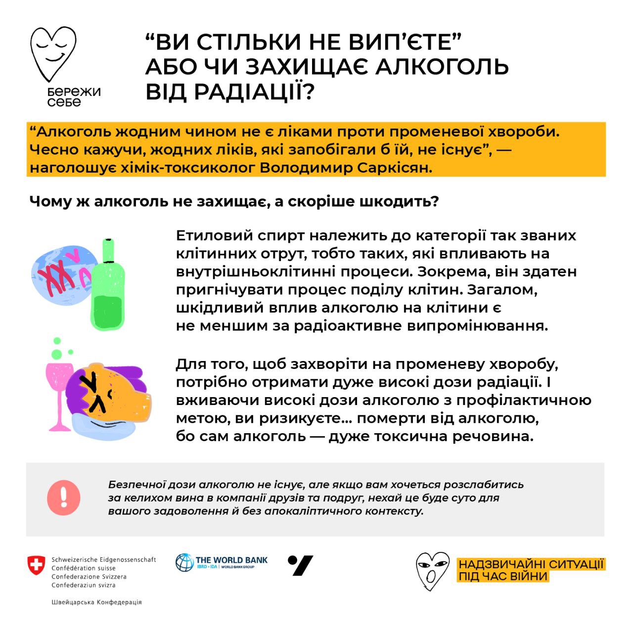"Вы столько не выпьете": откуда взялся миф, что алкоголь может защитить от радиации