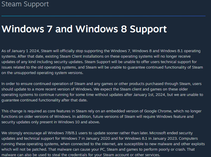 Дехто з геймерів не зможе більше користуватися Steam. Що змінилося на платформі