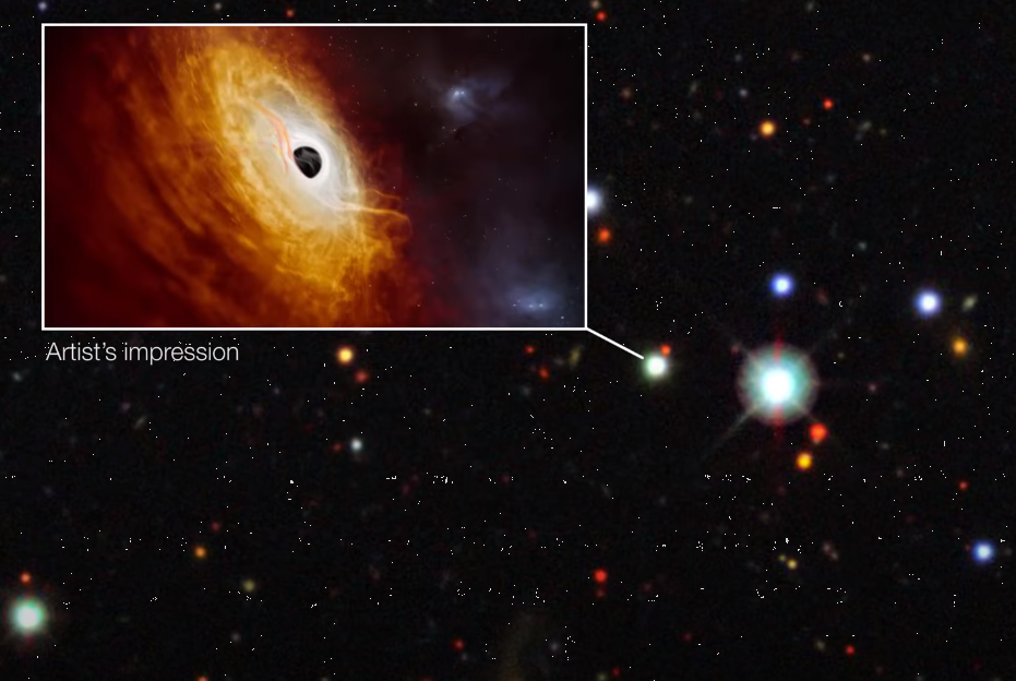 Как выглядят "мегаголодная" черная дыра и суперяркий квазар: ученые поделились впечатляющим видео