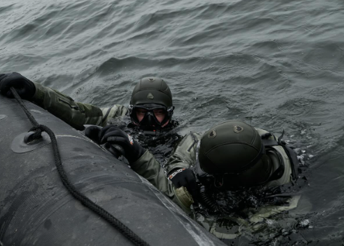 "Элитные войска": смотрите редкие кадры с боевыми водолазами, уничтожающими врага в тылу