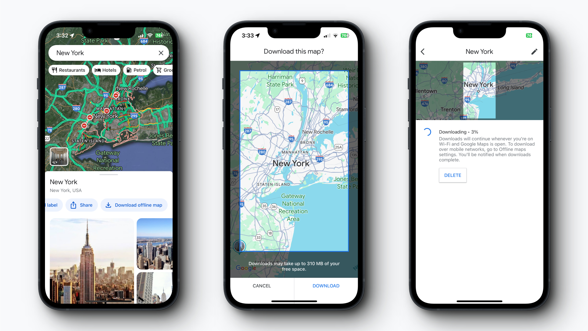 Як зберегти місця та області в Google Maps, перш ніж ви залишитеся без зв'язку