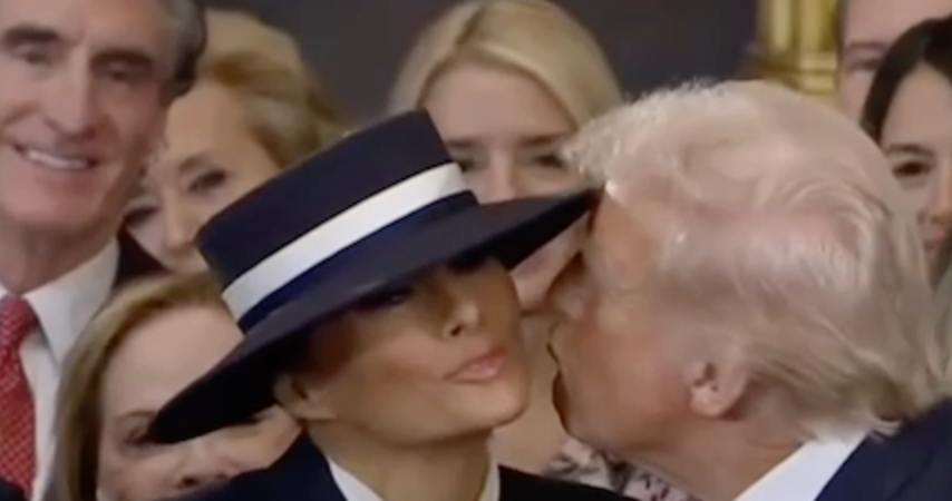 Жена Трампа спровоцировала споры оригинальным "луком" на его инаугурации